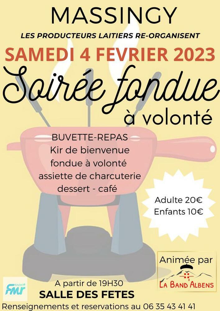 Soirée fondue Massingy
