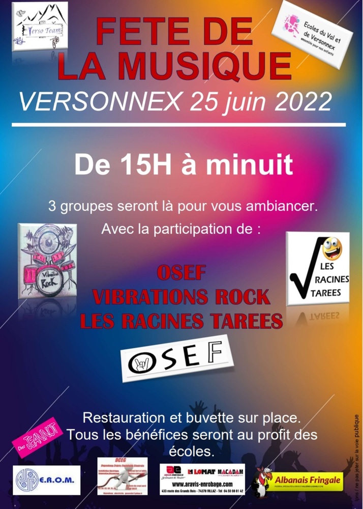 fête de la musique Versonnex