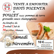 Vente de diots au stade de Marcellaz