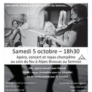 Soirée apéro, repas et concert au Semnoz