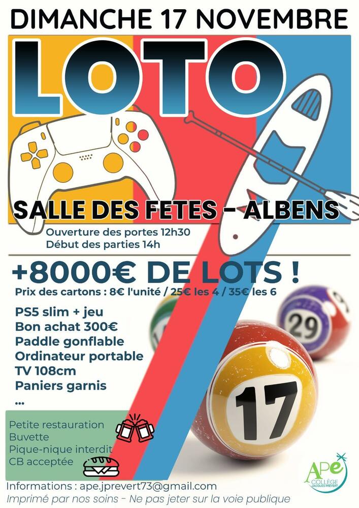 Loto collège Albens