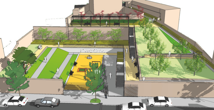 Aménagement jardin public Rumilly