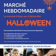 Le marché hebdomadaire d’Alby-sur-Chéran fête Halloween