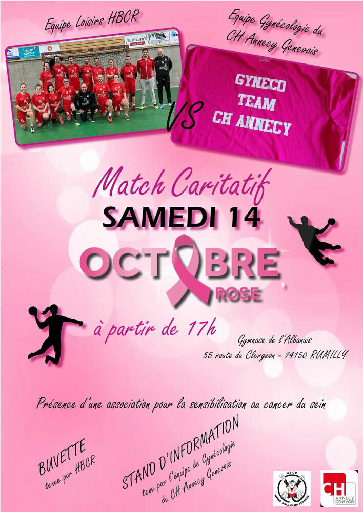 Handball Rumilly octobre rose