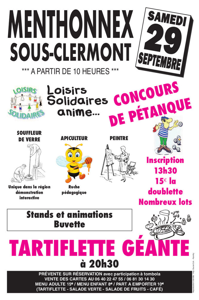 Tartiflette géante Menthonnex
