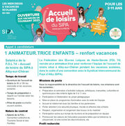La FOL 74 recrute