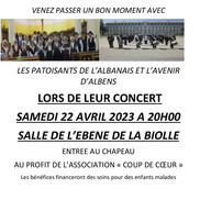 Les Patoisants de l'Albanais et l'Avenir d'Albens en concert