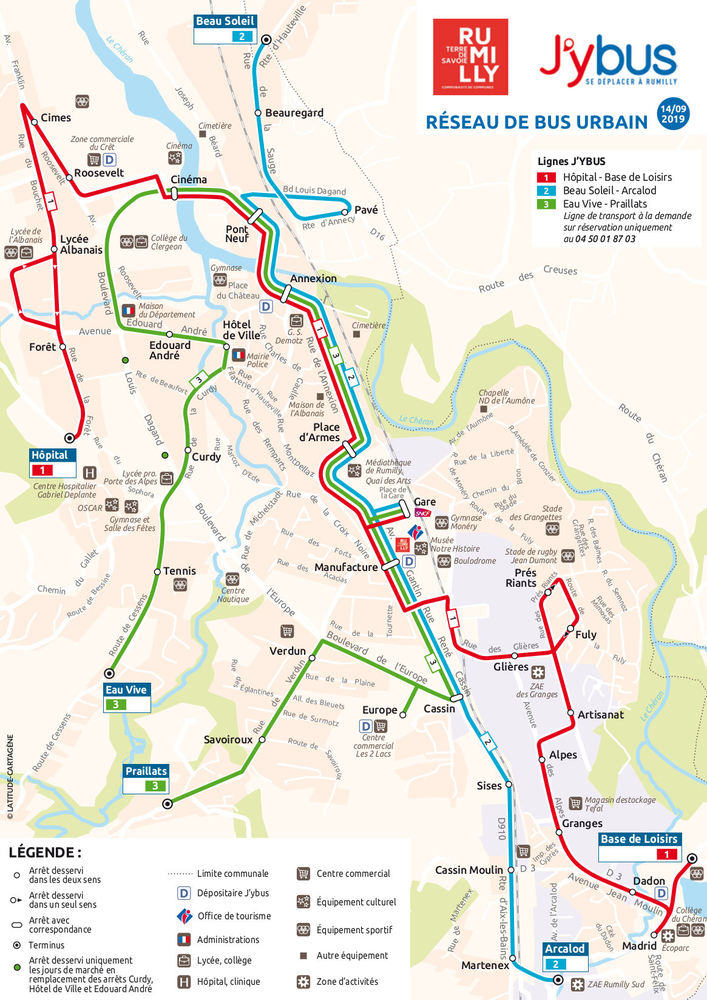 Plan bus Rumilly