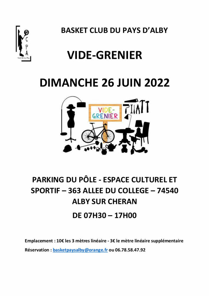Vide grenier Alby sur Chéran