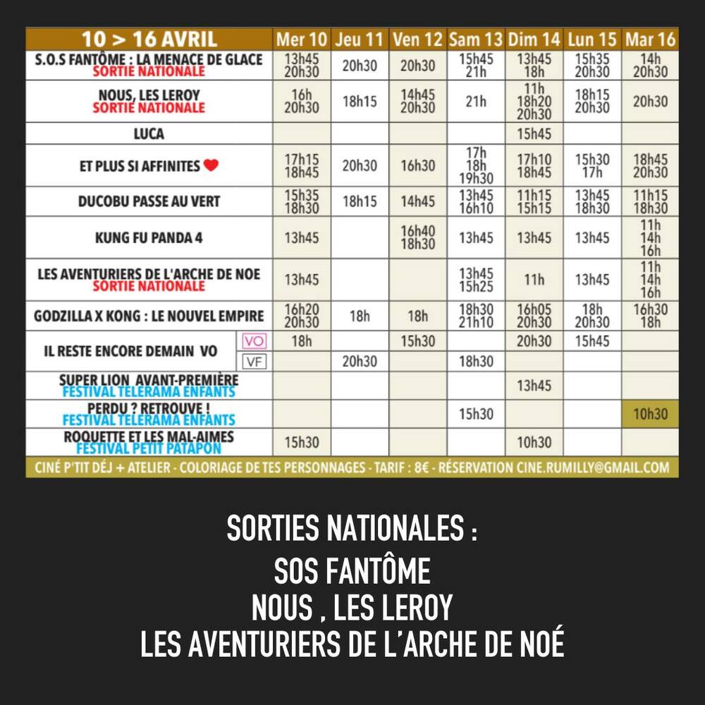 programme ciné rumilly 10 avril