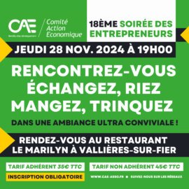 Soirée entrepreneurs CAE Rumilly