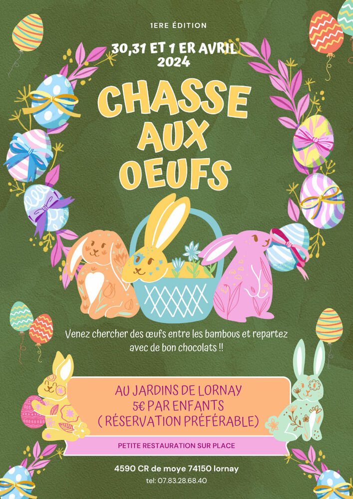 Chasse aux oeufs Lornay