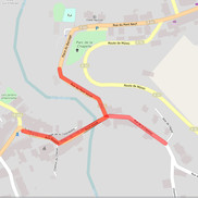 Fermeture de la circulation dans Alby sur Chéran