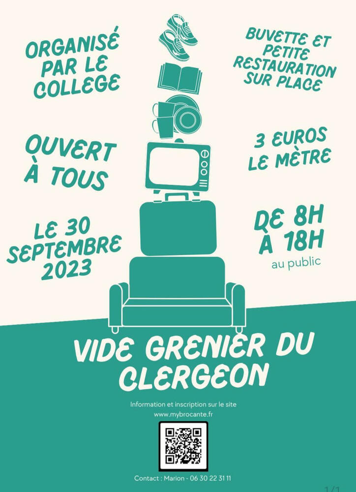 Brocante collège clergeon