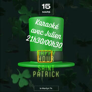 Soirée Saint Patrick et Karaoké au restaurant le Marilyn