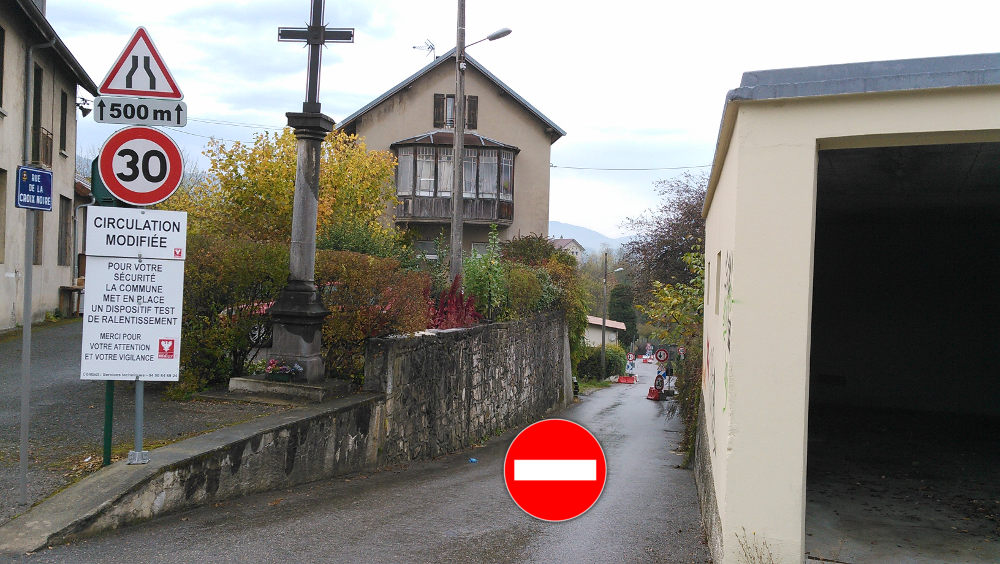 sens interdit rue croix noire