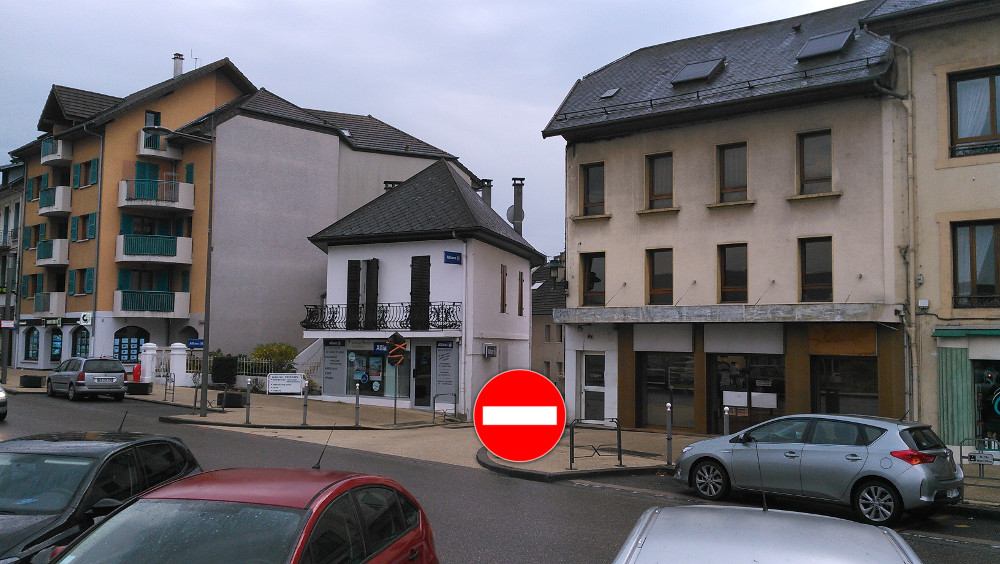 sens interdit rue des terreaux rumilly