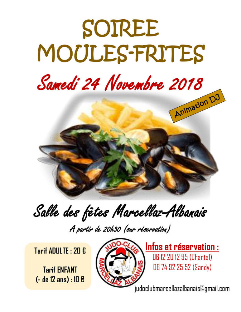 Soirée moules frites Marcellaz