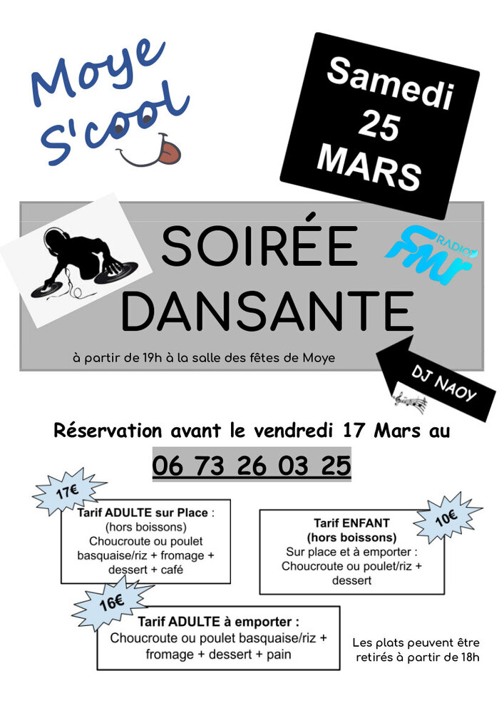 Soirée dansante Moye