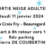 Sortie neige à la Croix Fry – Beauregard