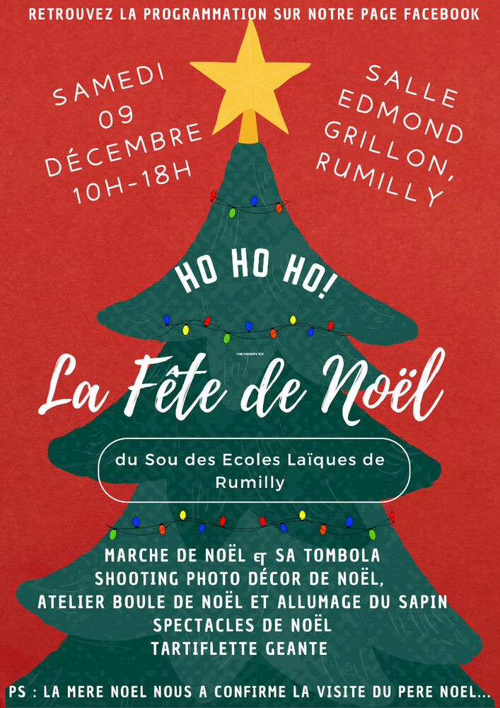 Fête Noel sou écoles Rumilly
