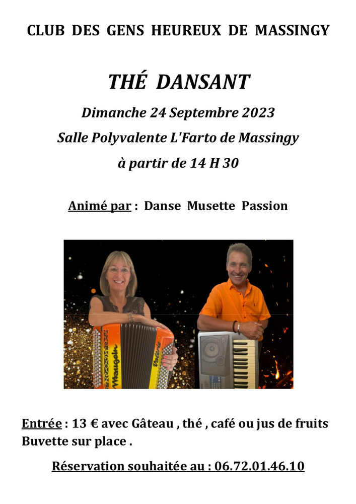 thé dansant Massingy