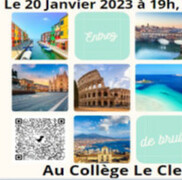 Soirée théâtre italien au collège le Clergeon