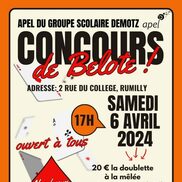 Concours de belote du Groupe Scolaire Demotz