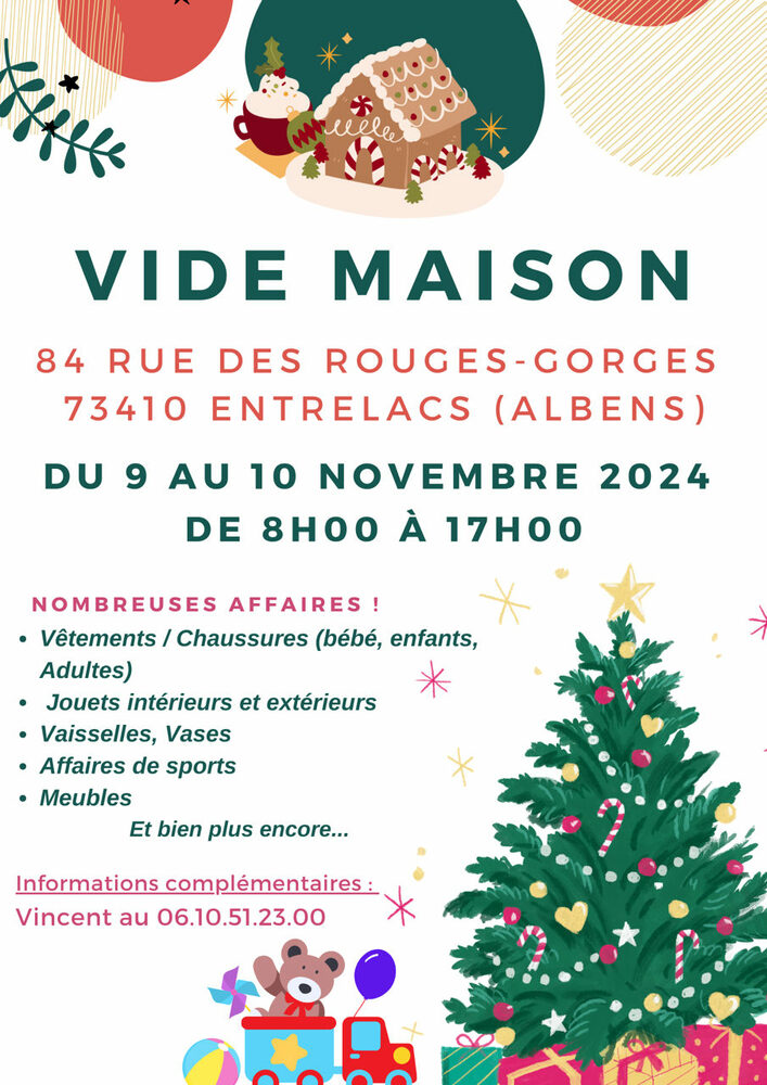 Vide maison Albens