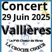 Concert de chorale à Vallières